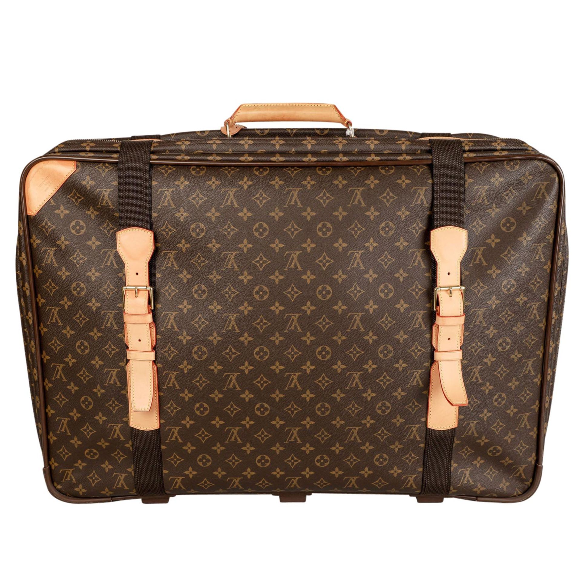 LOUIS VUITTON Koffer "SATELLITE", Koll.: 1996.Monogram Canvas Serie mit Leder-Details und - Bild 4 aus 7