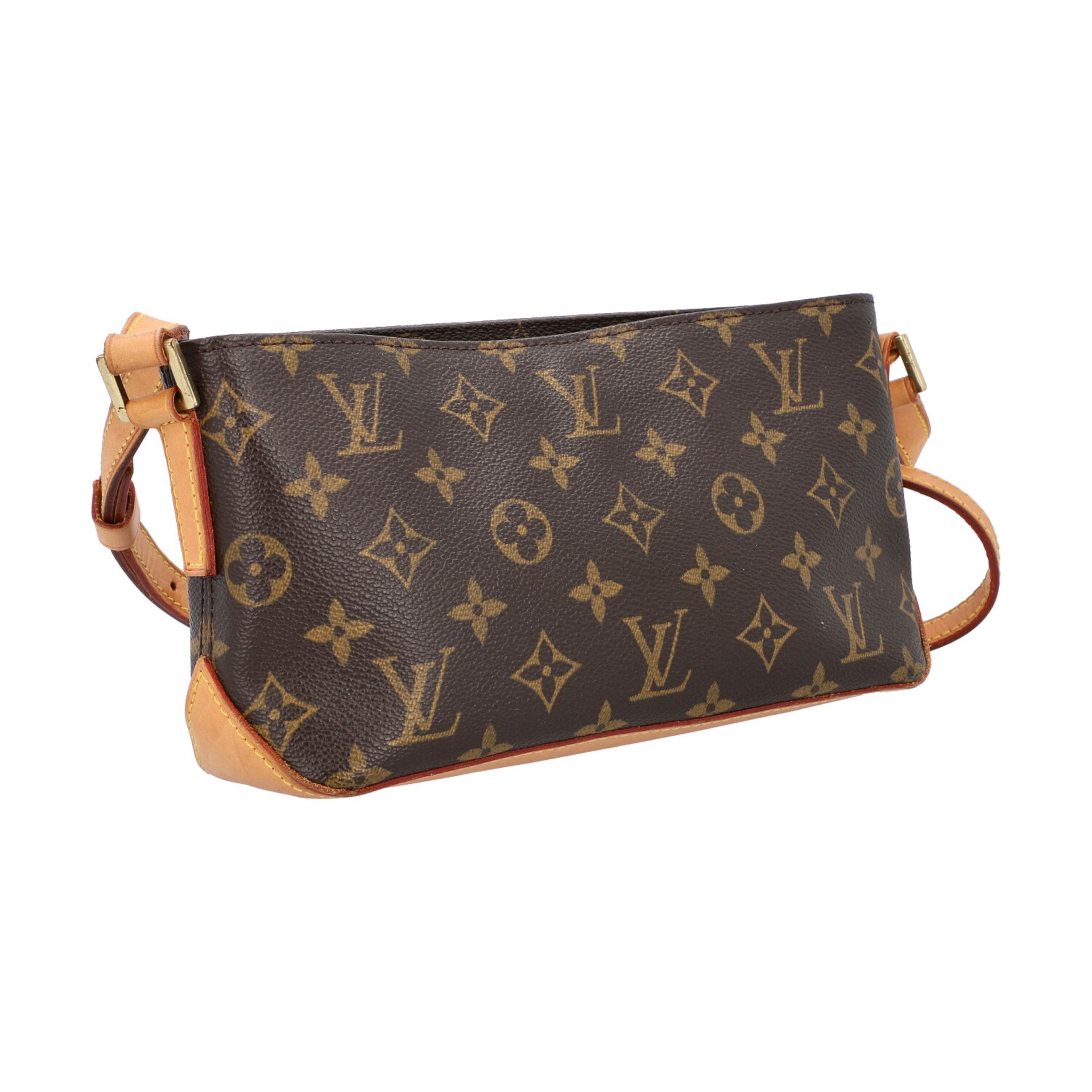 LOUIS VUITTON Umhängetasche "TROTTEUR", Koll. 2003.Monogram Canvas Serie mit naturbelassenem - Bild 2 aus 8