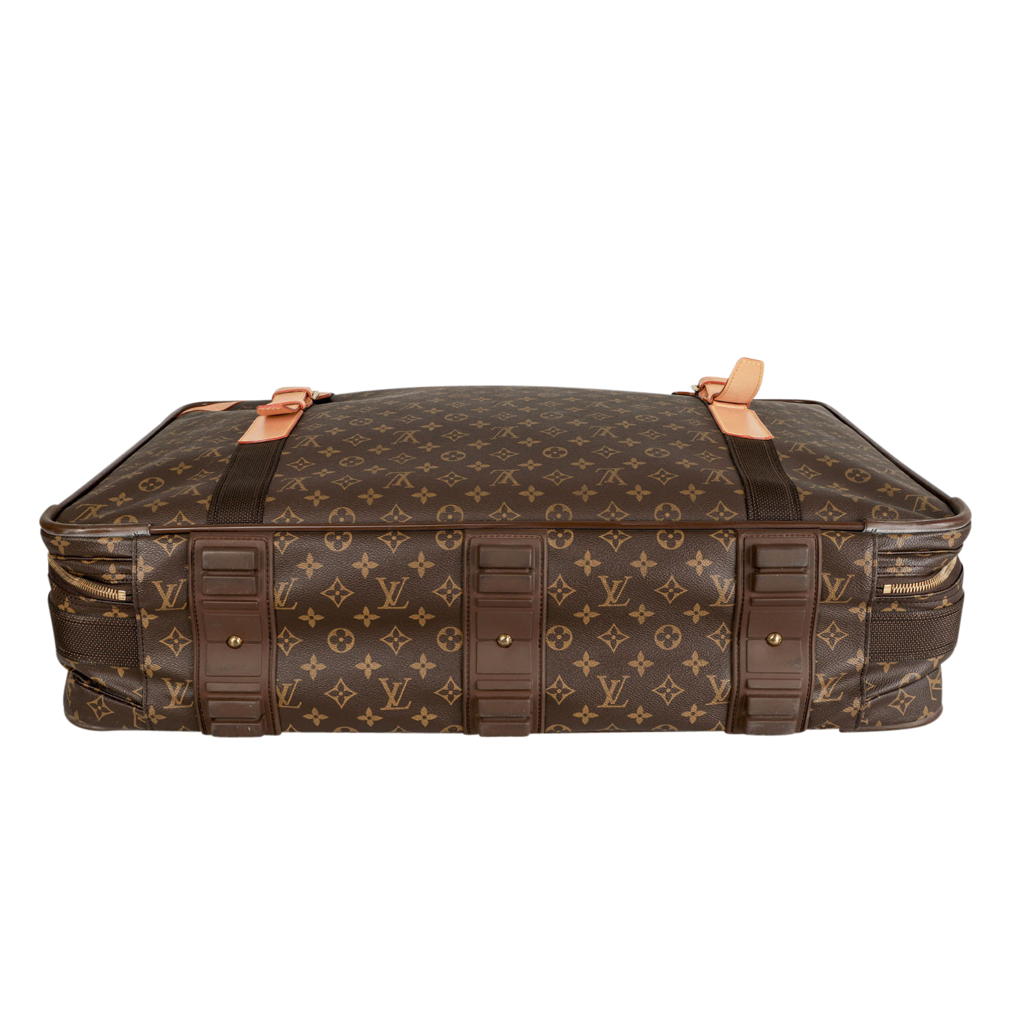 LOUIS VUITTON Koffer "SATELLITE", Koll.: 1996.Monogram Canvas Serie mit Leder-Details und - Image 5 of 7