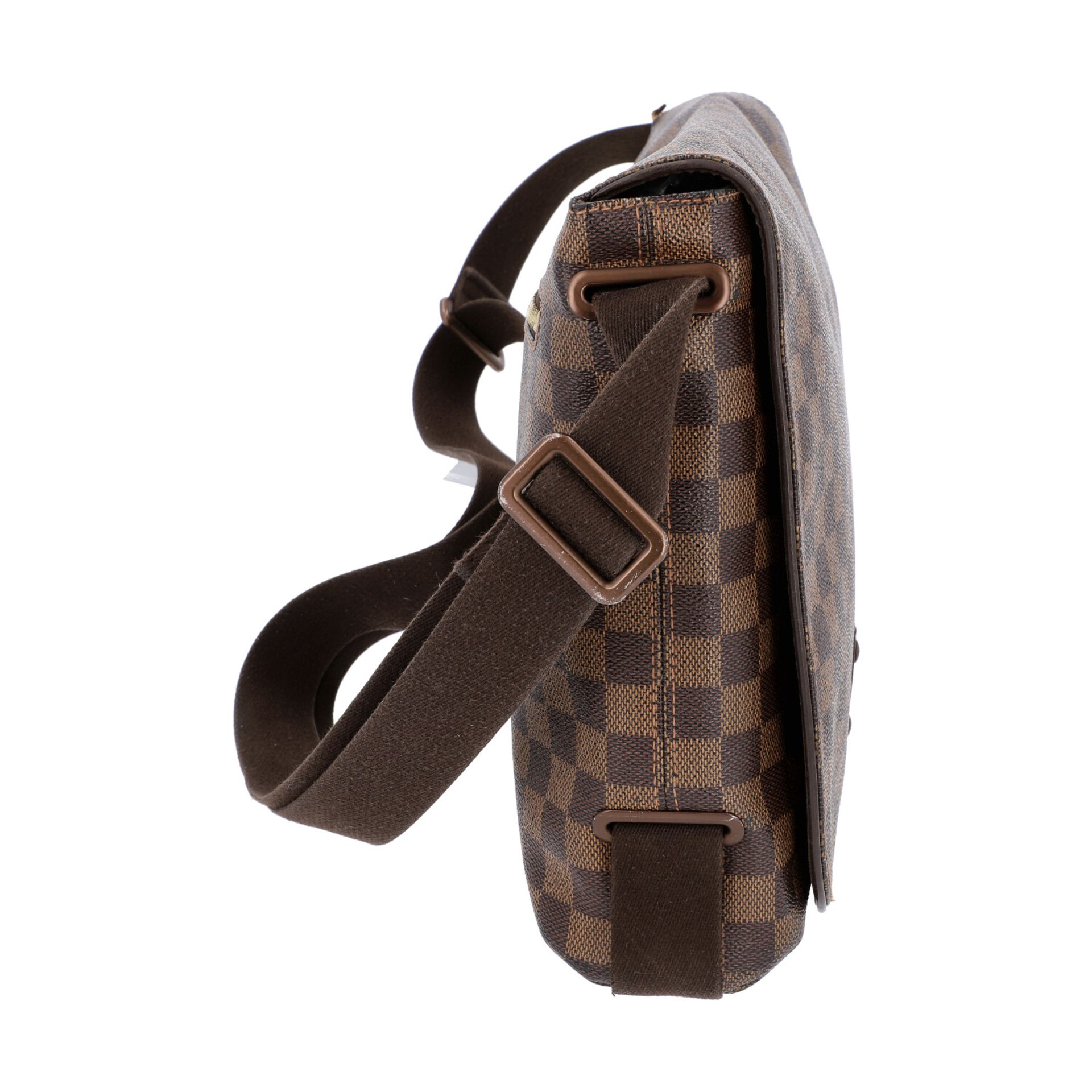 LOUIS VUITTON Messenger Bag, "BROOKLYN MM", Koll. 2010.Damier Ebene Serie mit textilem - Bild 3 aus 8