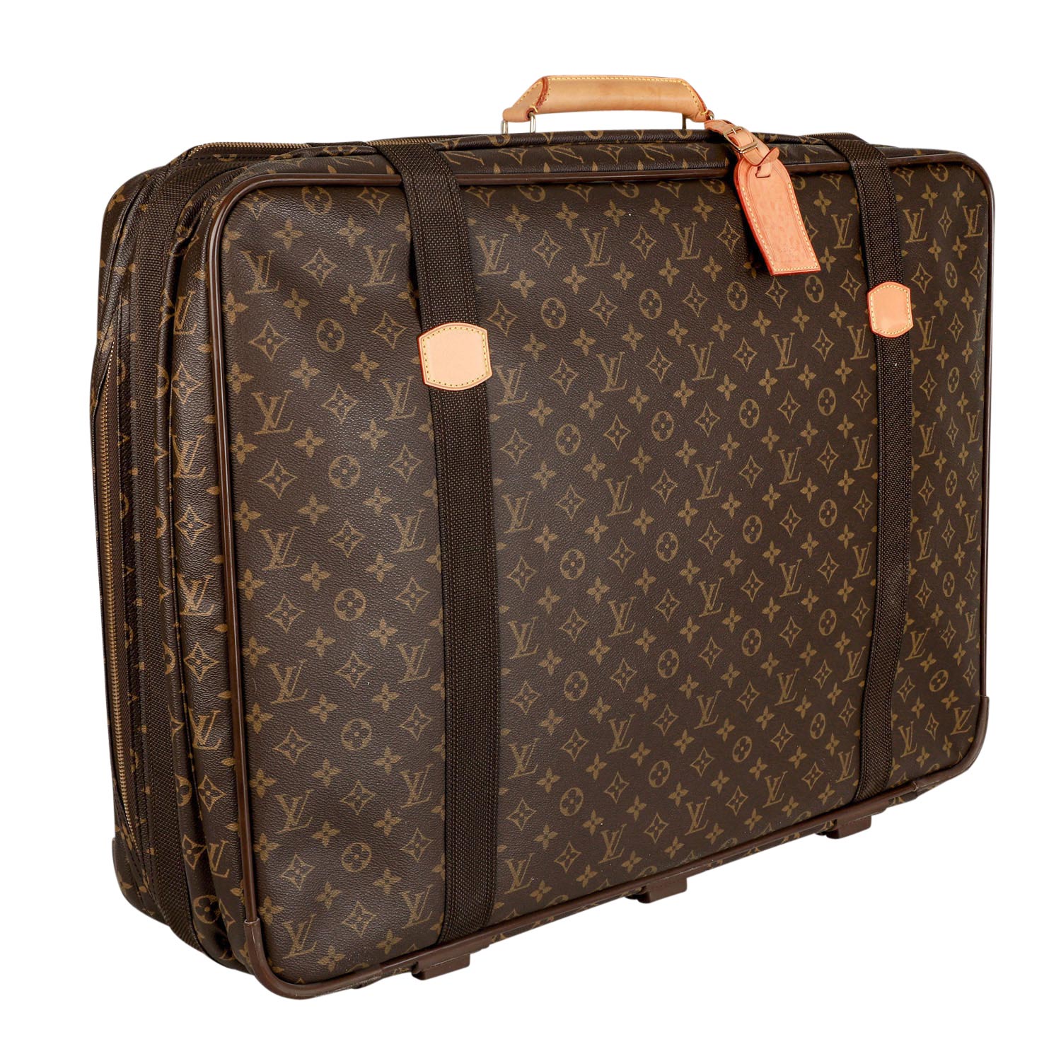 LOUIS VUITTON Koffer "SATELLITE", Koll.: 1996.Monogram Canvas Serie mit Leder-Details und - Image 2 of 7