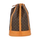 LOUIS VUITTON VINTAGE Beuteltasche "RANDONNEE GM", Koll. 1990.Monogram Canvas Serie mit