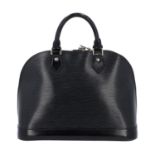 LOUIS VUITTON Handtasche "ALMA PM", Koll. 2011.Akt. NP.: 1.680,-€. Epi Leder Serie in Schwarz mit