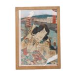 LOUIS VUITTON RARITÄT Puzzle / Holzschnitt aus den Jahren um 1920/1930. Motiv by Toyohara