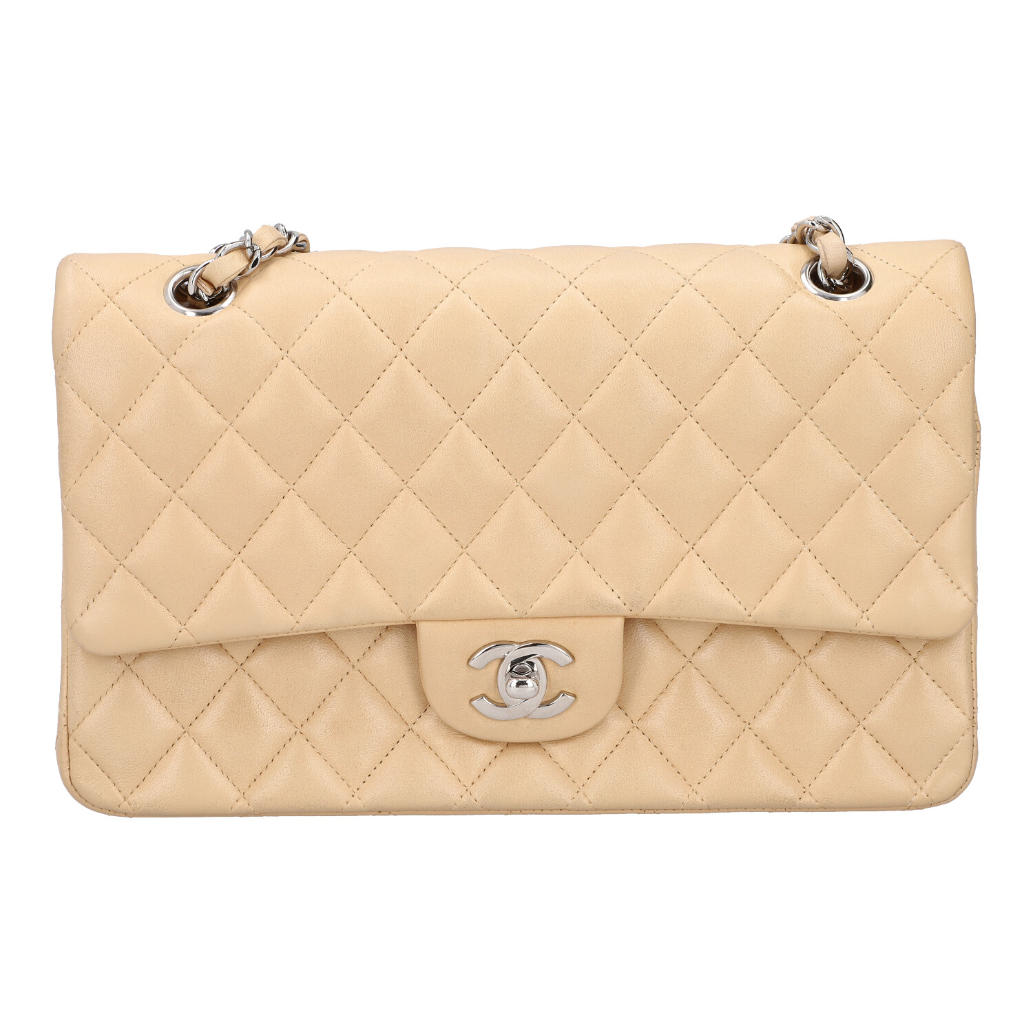 CHANEL Umhängetasche "DOUBLE FLAP BAG MEDIUM", Koll. 2010/2011.