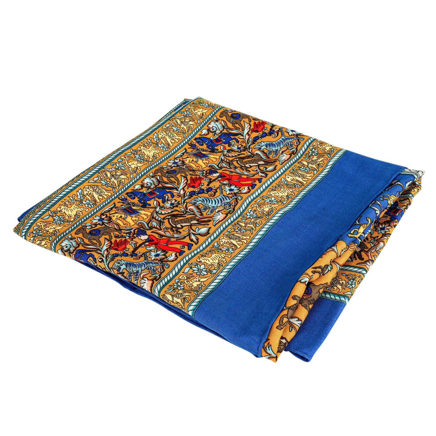 HERMÈS Foulard "CHASSE EN INDE". - Image 2 of 2