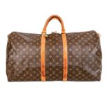 LOUIS VUITTON VINTAGE Weekender "KEEPALL 55", Koll. 1989.