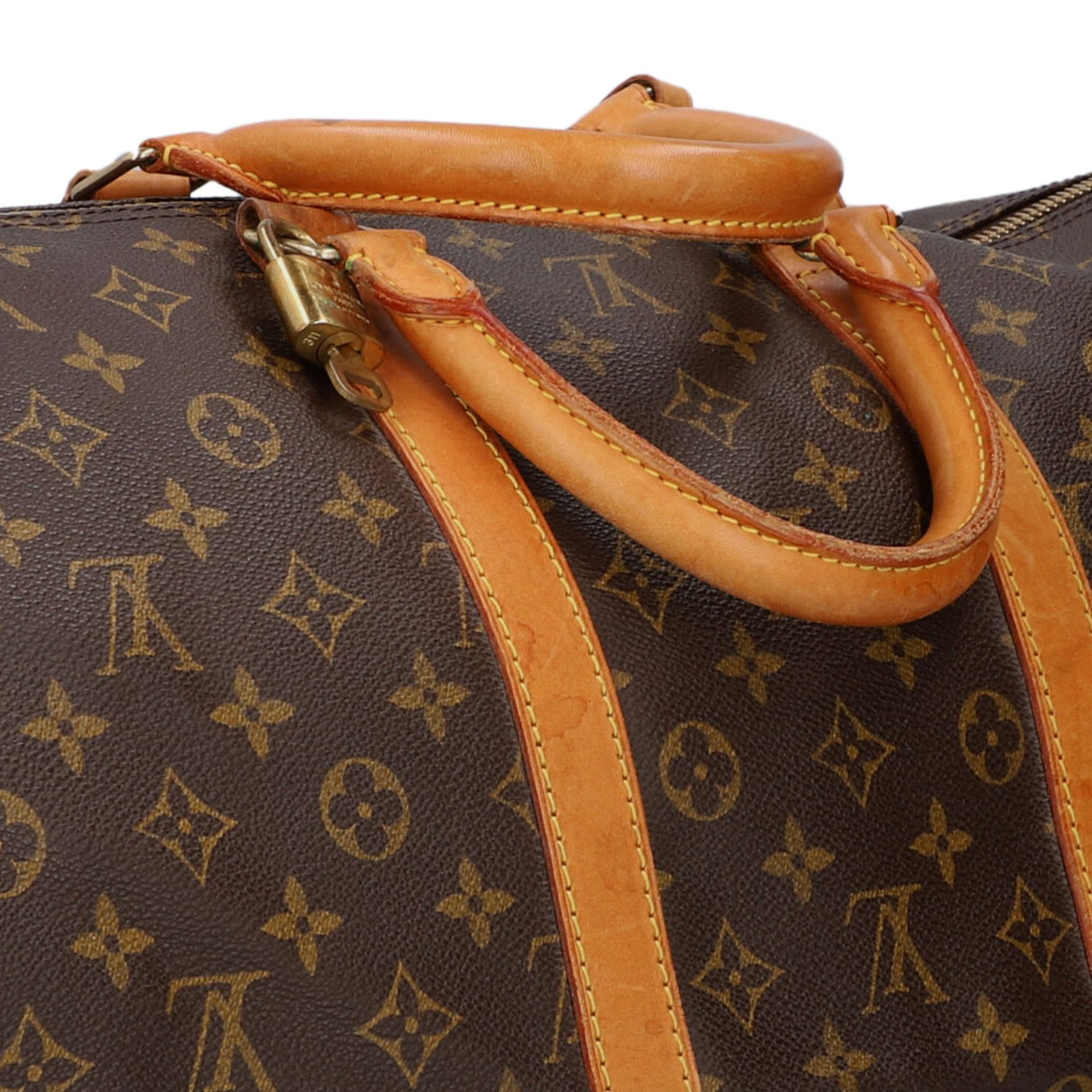 LOUIS VUITTON VINTAGE Weekender "KEEPALL 55", Koll.: 1993, akt. NP.: 1.240,-€. - Bild 7 aus 8