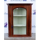 Mahogany corner cabinet