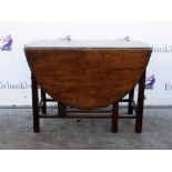 Mahogany dropleaf dining table