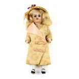 Early 20th century miniature porcelain doll