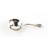 Georgian silver fiddle pattern caddy spoon, London 1816