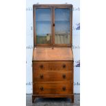 Oak bureau bookcase