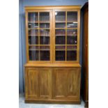 Early 20th century mahogany bookcase cabinet