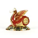 Royal Crown Derby paperweight,The Wessex Wyvern, Winged Dragon of Wessex