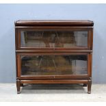 Mahogany Globe-Wernicke two section bookcase,