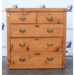 Pine chest of drawers