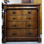 19th century mahogany chest of drawers