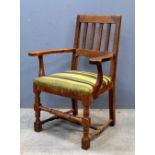 Oak country armchair