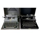 Two cased typewriters, Royal & Imperial .