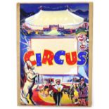 Circus Artwork - Big top, ring master, clowns and horses, original hand painted poster artwork, on