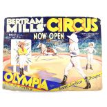 Bertram Mills Circus, Olympia - 'Frank Jackson Troupe' (1931), original hand painted poster artwork,