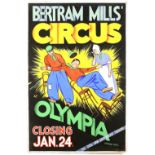 Bertram Mills' Circus at Olympia - 'Closing Jan 24', 'The Dirk van Groenhout Troupe', original