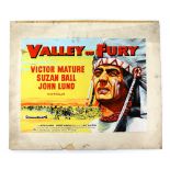 Valley of Fury (Chief Crazy Horse) (1955) - Original hand painted poster artwork, starring Victor