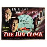 The Big Clock (1948) - Original hand painted poster artwork, starring Ray Milland and Charles