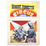 Sir Robertt Fossett's Circus and Zoo - Elephants, original hand painted poster artwork, on board, 50