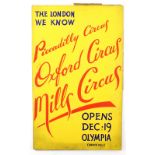 Bertram Mills Circus - 'The London We Know', 'Piccadilly Circus, Oxford Circus, Mills Circus,