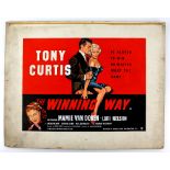 The Winning Way (All American) (1953) - Original hand painted poster artwork, starring Tony Curtis