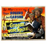 The Groom Wore Spurs (1951) - Original hand painted poster artwork, starring Ginger Rogers and