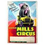 Bertram Mills Circus - Kam the only motoring elephant in the world, (1950-1960s), original hand