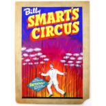 Billy Smart's Circus - 'Bartschelly Porcelain Plate Spinner', original hand painted poster