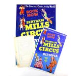 Bertram Mills' Circus and Fun Fair at Olympia - Original pencil poster artwork and two similar