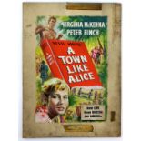 A Town Like Alice (1956) - Original hand painted poster artwork, starring Virginia McKenna, on