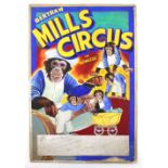 Bertram Mills Circus and Menagerie, Olympia - Featuring five chimpanzees, original hand painted