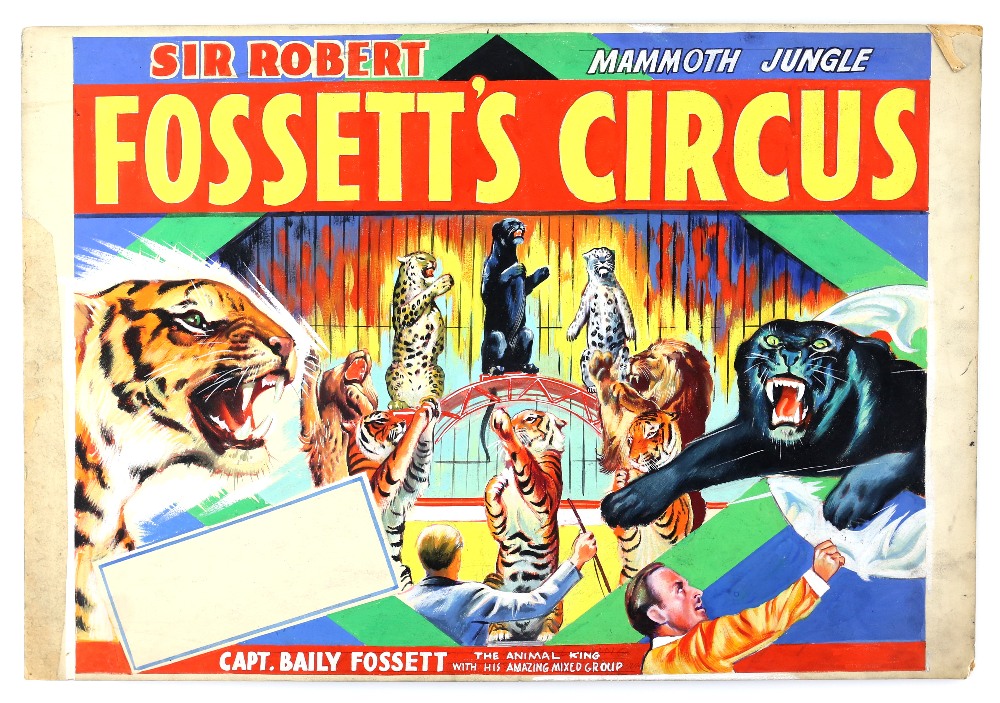 Sir Robert Fossett's Mammoth Jungle Circus - Capt. Baily Fossett The animal king with his amazing