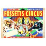 Sir Robert Fossett's Mammoth Jungle Circus - Capt. Baily Fossett The animal king with his amazing