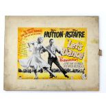 Let's Dance (1950) - Original hand painted poster artwork, starring Betty Hutton and Fred Astaire,