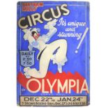 Bertram Mills Circus, Olympia - 'It's Unique and Stunning!', featuring a clown, original hand