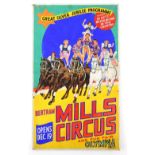 Bertram Mills Circus - Great silver Jubilee programme at Olympia (1951-2), horses and acrobats,