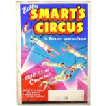 Billy Smart's Circus - 'The Greatest Show on Earth', 'Eight flying Croneras', original hand