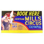 Bertram Mills Circus, Olympia - 'The Three Cordonas' (aerial acrobats) high above the circus ring,