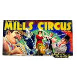 Bertram Mills Circus and Fun Fair - 'The Cavallini Medinis', original hand painted poster artwork,