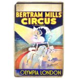 Bertram Mills Circus and Menagerie, Olympia - 'Ballerina', (1930's), acrobat on horseback,