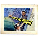 Across The Bridge (1957) - Original hand painted poster artwork, starring Rod Steiger, on board,