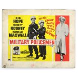 Military Policemen (1953) - Original hand painted poster artwork, starring Bob Hope, released in the