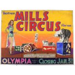 Bertram Mills Circus Olympia - Original hand painted artwork for the show at Olympia Grand Hall,